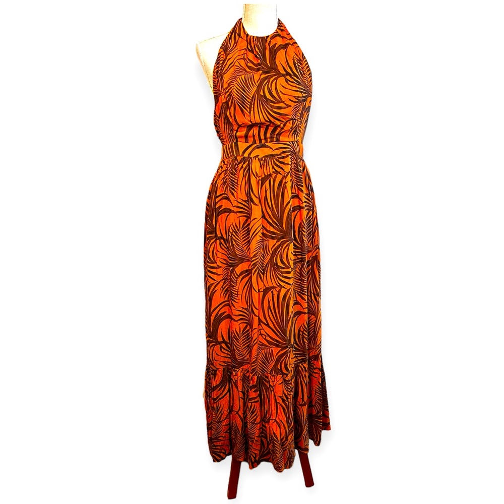 MinkPink size large Finley open back halter midi dress NWT - Picture 3 of 15